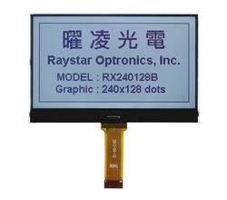 Raystar выпустила новые графические монохромные ЖК-дисплеи в формате COG