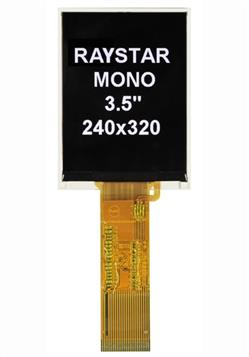 Монохромный дисплей TFT-LCD с размером диагонали 3,5" и встроенным контроллером Монохромный дисплей TFT-LCD с размером диагонали 3,5" и встроенным контроллером