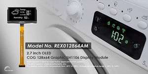 2,7-дюймовый графический OLED-дисплей с обширным набором интерфейсов для связи с микроконтроллерами 2,7-дюймовый графический OLED-дисплей с обширным набором интерфейсов для связи с микроконтроллерами